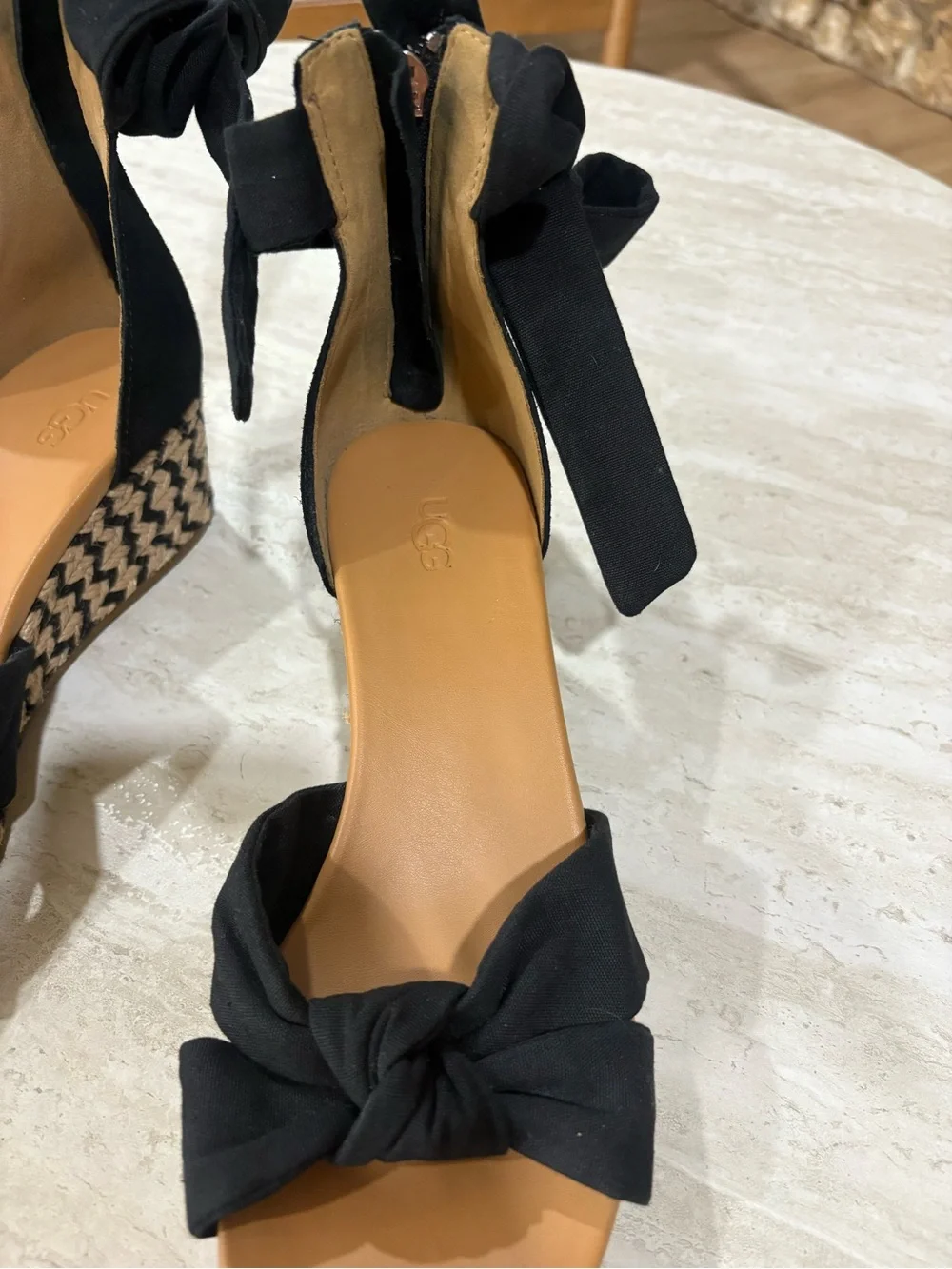 UGG black wedge